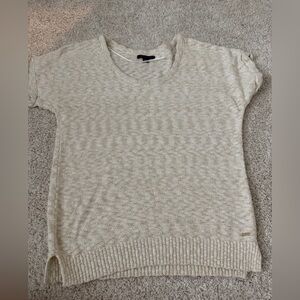 Women's gold/cream knit top